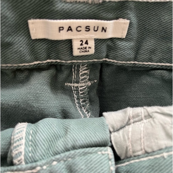 Sage Green Jean Shorts. - Picture 3 of 3